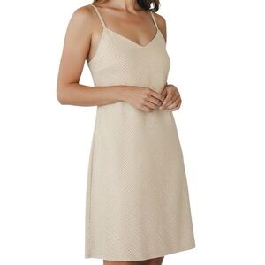 NWT BISHOP + YOUNG Faux Suede Micro Stud Shimmer Mini Slip Dress Size Small